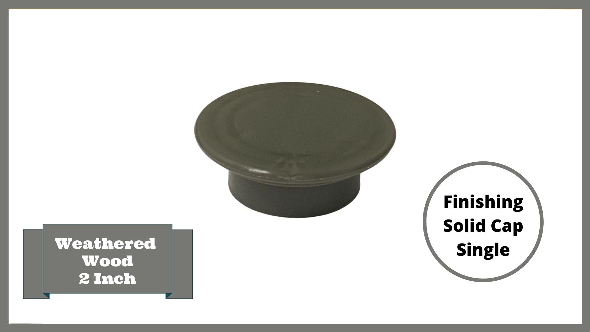 Raised Garden Bed Finishing Solid Cap – 2” Replacement (Single-Gray) Parts Frame It All 