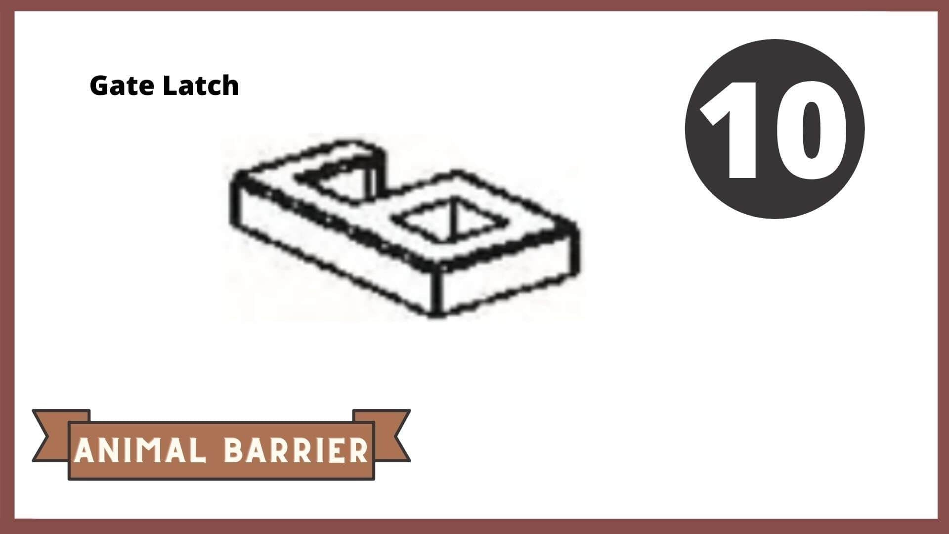 REPLACEMENT PARTS for: Stack & Extend Animal Barrier Kits & Gardens Accessories Frame It All Part #10 - Gate Latch 