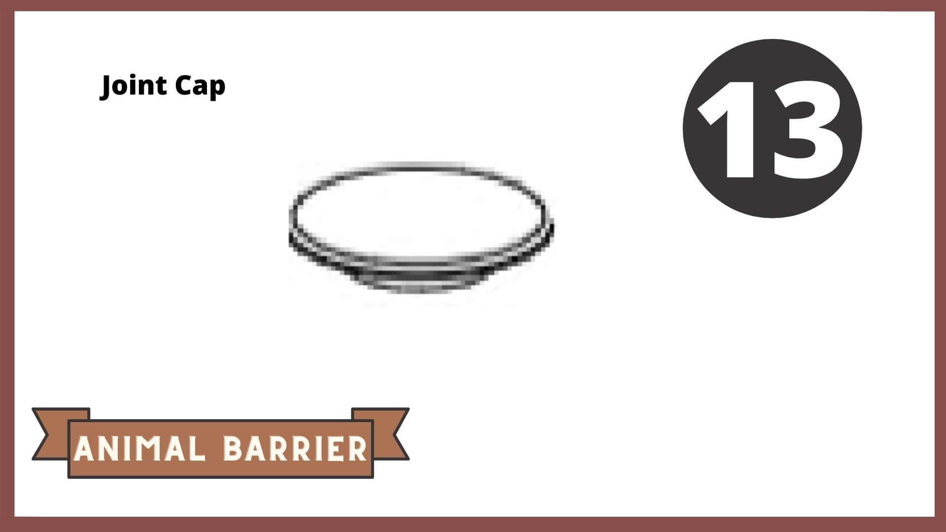REPLACEMENT PARTS for: Stack & Extend Animal Barrier Kits & Gardens Accessories Frame It All Part #13 - Tube Cap 