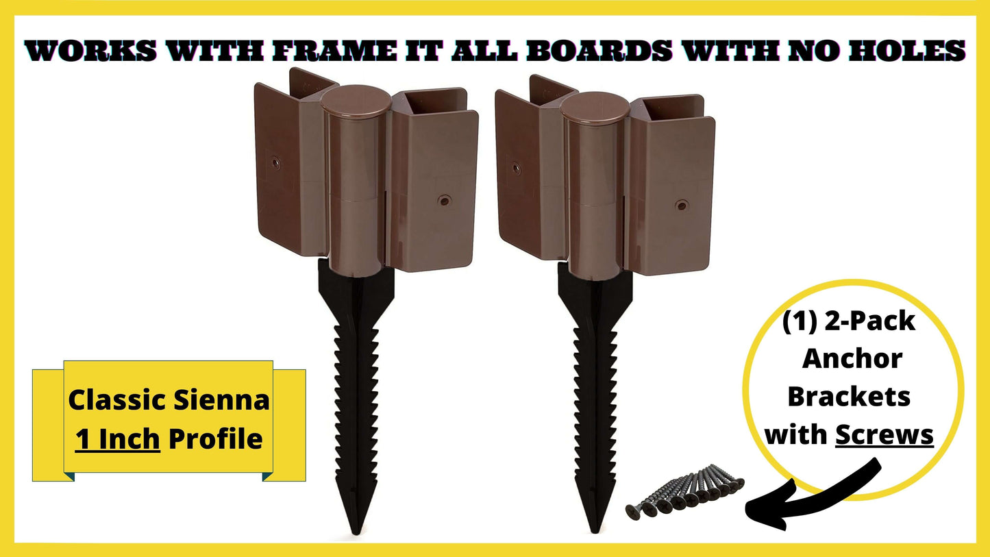 Screw-Type Components Parts Frame It All 1" Anchor Joint (2 Pack) 