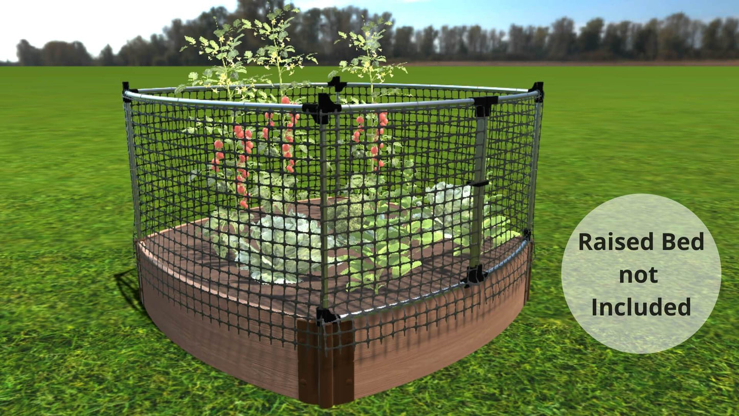 Stack & Extend 'Animal Barrier' with Gate - 4 Foot Wide Curved Panels Accessories Frame It All 