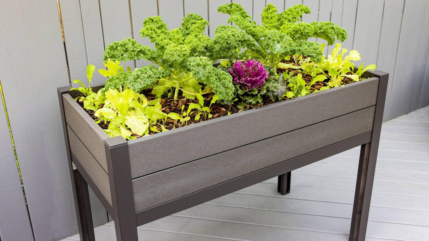 The Elevated Escape (24” x 48” x 34.5”) Elevated Garden Bed Raised Garden Beds Frame It All 