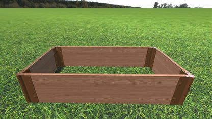 Tool-Free 2' x 4' Raised Garden Bed Raised Bed Planters Frame It All Classic Sienna 1'' 2 = 11"