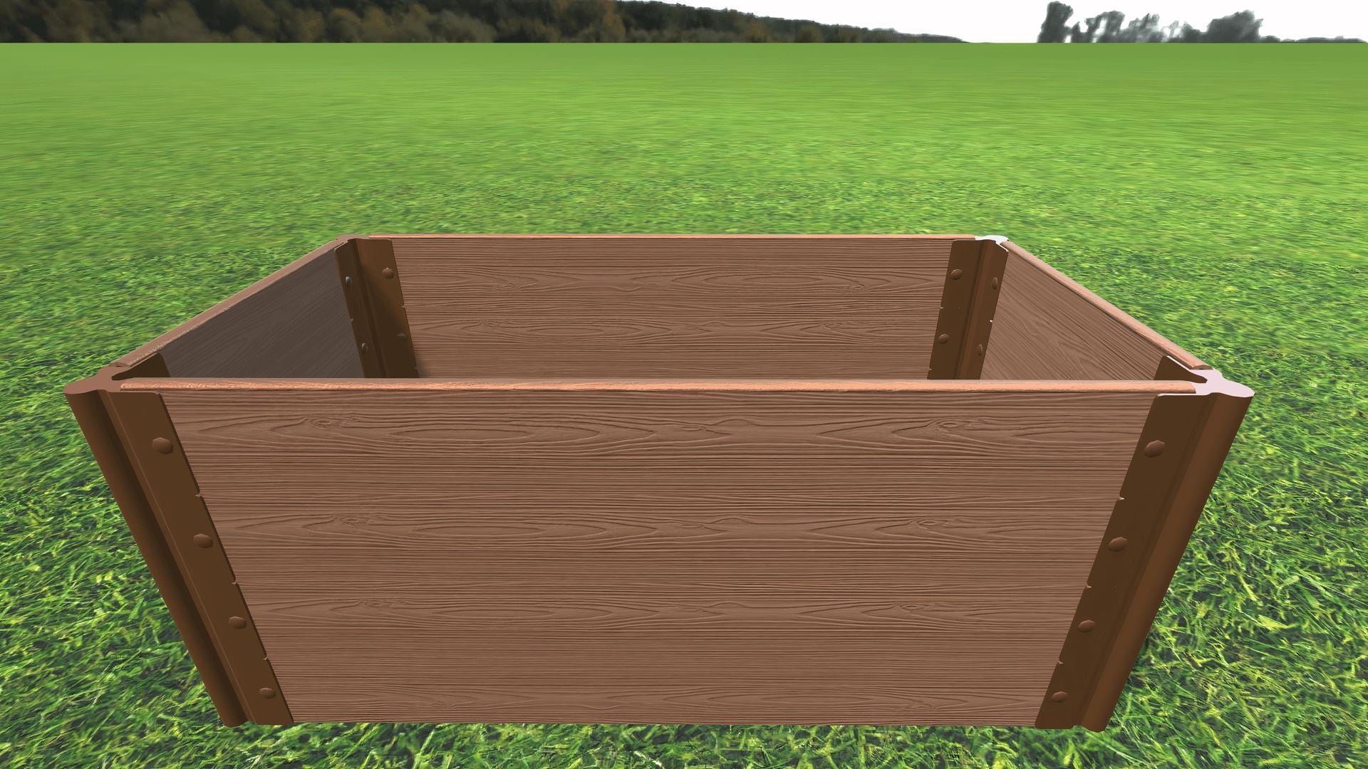Tool-Free 2' x 4' Raised Garden Bed Raised Bed Planters Frame It All Classic Sienna 1'' 4 = 22"