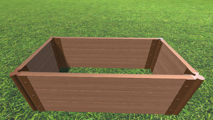 Tool-Free 2' x 4' Raised Garden Bed Raised Bed Planters Frame It All Classic Sienna 2" 3 = 16.5"