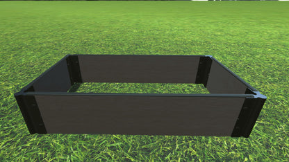 Tool-Free 2' x 4' Raised Garden Bed Raised Bed Planters Frame It All Weathered Wood 1'' 2 = 11"