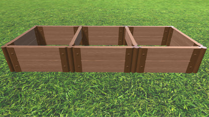 Tool-Free 2' x 6' Raised Garden Bed Raised Bed Planters Frame It All Classic Sienna 2" 2 = 11"
