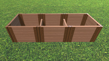 Tool-Free 2' x 6' Raised Garden Bed Raised Bed Planters Frame It All Classic Sienna 2" 3 = 16.5"