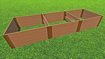 Tool-Free 4' x 12' Raised Garden Bed Raised Garden Beds Frame It All Classic Sienna 1" 4 = 22"