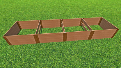 Tool-Free 4' x 16' Raised Garden Bed Raised Garden Beds Frame It All Classic Sienna 1" 4 = 22"