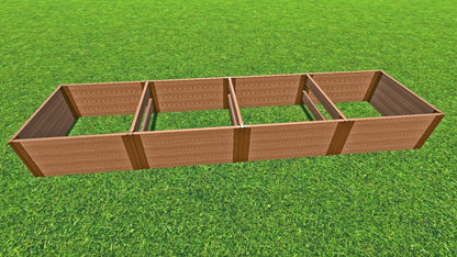 Tool-Free 4' x 16' Raised Garden Bed Raised Garden Beds Frame It All Classic Sienna 2" 4 = 22"