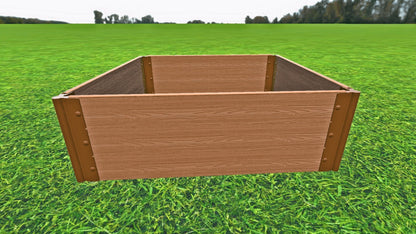 Tool-Free 4' x 4' Raised Garden Bed Raised Garden Beds Frame It All Classic Sienna 1" 3 = 16.5"