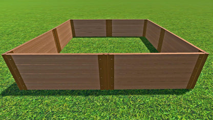 Tool-Free 8' x 8' Raised Garden Bed Raised Garden Beds Frame It All Classic Sienna 2" 4