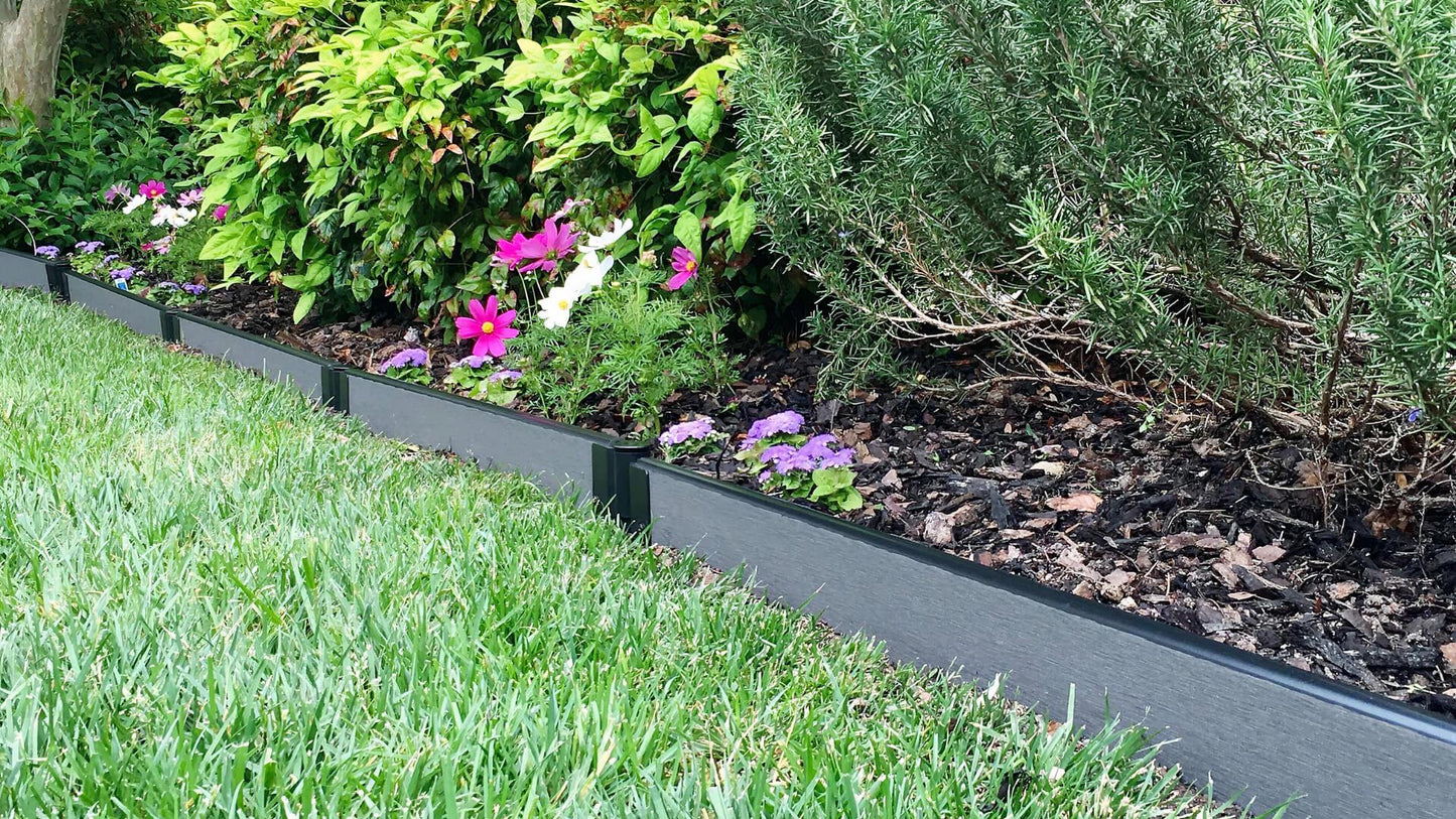 Tool-Free Landscape Edging Kit - Straight Boards Landscape Edging Frame It All 