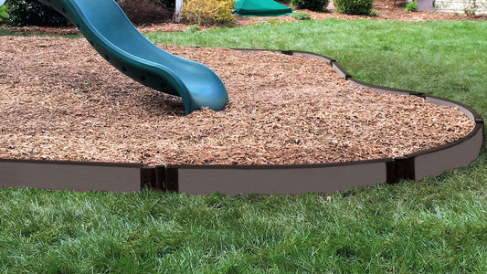 Tool-Free Playground Border Edging Kit - Curved Boards Playground Borders Frame It All 