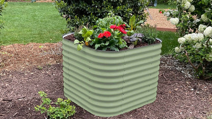 VegHerb's 6-in-1 Metal Raised Garden Bed (32" Height) Gardening VegHerb Sea Green 