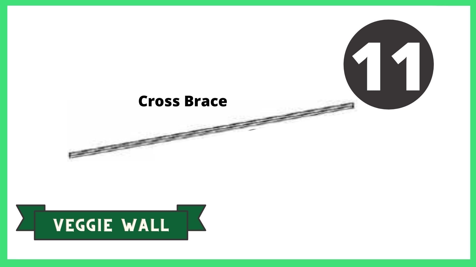 z-REPLACEMENT PARTS: Stack & Extend Veggie Wall Accessories Frame It All Part # 11 - Cross Brace 