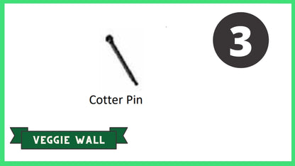 z-REPLACEMENT PARTS: Stack & Extend Veggie Wall Accessories Frame It All Part # 3 - Cotter Pin 